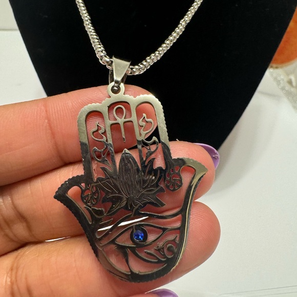 Golden girls statement Necklace, Minimalist Golden Hypoallergenic… - Picture 15 of 15